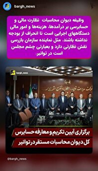 نقش حسابرس کل دیوان محاسبات مستقر در توانیر