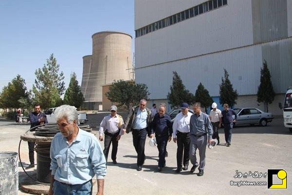بازدید مدیرعامل برق حرارتی از نیروگاه شازند