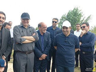 گزارش تصویری/ بازدید معاون وزیر نیرو از آببندان حرمده در مازندران گزارش تصویری/ بازدید معاون وزیر نیرو از آببندان حرمده در مازندران