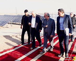 افتتاح نیروگاه خورشیدی ۹۵ مگاواتی شمس‌آباد با حضور رئیس‌جمهور
