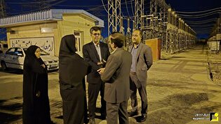 بازدید شبانه مدیرعامل توانیر از پروژه‌های برق خراسان