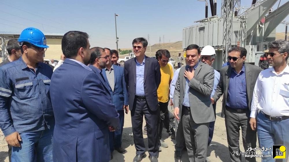 بازدید مدیرعامل توانیر از پروژه‌های اولویت‌دار شبکه برق بروجرد